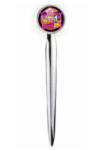 Jem and the Holograms retro Letter Opener Metal Silver Tone Executive wi... - $14.39