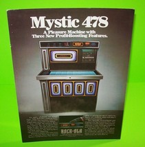 Rock Ola Model 478 Mystic Jukebox FLYER 1978 Original Phonograph Music P... - $29.93