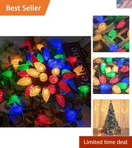 Brighten Your Celebrations with 100 LED Multicolor C9 String Lights - Wa... - $43.50