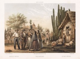 12389.Decor Poster.Vintage Interior wall design.1800s Mexican art lithog... - $325.01 MXN+