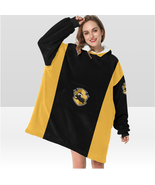 Hufflepuff Honey Badger Sherpa Fleece House Robe Cloak Poncho - $64.84 CAD+
