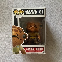 Funko Pop! Star Wars Admiral Ackbar #81 Vinyl Figure Vaulted/Retired - £7.47 GBP