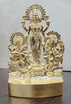 Laxmi Ganesh Saraswati Idol Lakshmi Ganesh Sarasvati Statue Murti 11 Cm Height - £12.57 GBP