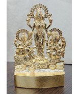 Laxmi Ganesh Saraswati Idol Lakshmi Ganesh Sarasvati Statue Murti 11 Cm ... - £12.50 GBP