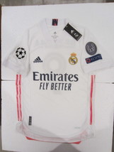 Toni Kroos #8 Real Madrid UCL Match Slim White Home Soccer Jersey 2020-2021 - £79.93 GBP