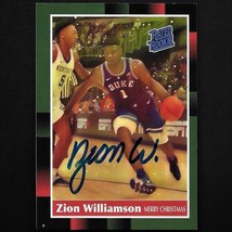 Zion Williamson autograph signed Rated Rookie card #1 Duke/Pelicans - £79.48 GBP