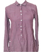 Toad & Co Womens Small Burgundy & White Striped Button-Up Shirt Organic ... - €14,52 EUR Toad & Co Womens Small Burgundy & White Striped Button-Up Shirt Organic ... - €14,52 EUR