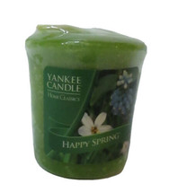 Lot of 2 Yankee Candle Votive HAPPY SPRING Sealed Discontinued Retired Green - £7.99 GBP