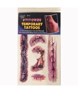 Stitches Temporary Tattoos Realistic Cuts and Woods 2 Sets Per Package H... - $111.15 MXN
