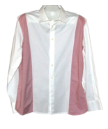 Sottotono Men’s White Red Striped Italy Cotton Dress Italy Shirt Size 2XL - £44.01 GBP