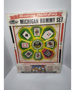 Vintage Revolving Michigan Rummy 1960’s Plastic Game Tray Set by Cardina... - $624.59 MXN