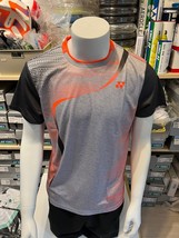 YONEX Men&#39;s Badminton T-Shirts Sports Top Apparel Gray [100/US:S] NWT 73... - £37.40 GBP