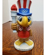 1980 LA OLYMPIC VINTAGE SAM THE OLYMPIC EAGLE TORCH FIGURINE 5 INCH PAPE... - $12.76