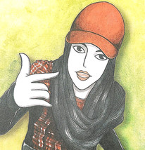 Sonita Alizadeh Art Postcard Hip Hop Rapper Musician 2018 Pioneer Unpost... - $19.99