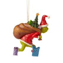 Jim Shore Grinch Tiptoeing Ornament Hanging 4.5" High Grinch Collection #6006572 image 2