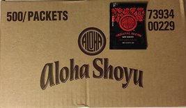 Aloha Hawaiian Shoyu Soy Sauce Box of 500 Individual Packets - $79.98