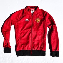 Adidas Manchester United Track Top Full Zip Bomber Jacket Red XS Extra Small - £42.33 GBP