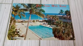 Fort Lauderdale FL- Florida, Galt Ocean Mile Hotel, Pool, c1976 Vintage Postcard - £3.15 GBP