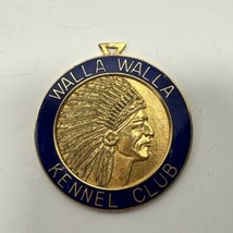 Vintage Gold Tone Dog Show Medal Walla Walla Kennel Club - £12.63 GBP