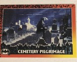 Batman Returns Vintage Trading Card #37 Cemetery Pilgrimage - $1.97
