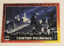 Batman Returns Vintage Trading Card #37 Cemetery Pilgrimage - £1.57 GBP