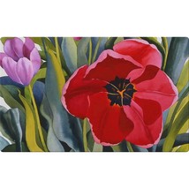 Toland Home Garden 800250 Tulip Garden Spring Door Mat 18x30 Inch Summer Outdoor - £31.96 GBP