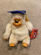 7&quot; Vintage Russ Berrie Graduation Hat Gonga Monkey Stuffed Animal Plush Toy Ape - £18.48 GBP