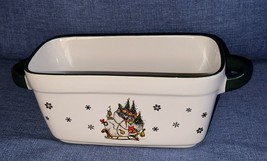 Dr. Seuss The Grinch, Max &amp; Sleigh 11½&quot;x 5¼&quot; Green Trimmed Ceramic Loaf Pan Dish - $29.99