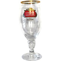 Stella Artois Belgium Beer Chalice Glass 600th Anniversary 40cl Gold Rim... - $14.99