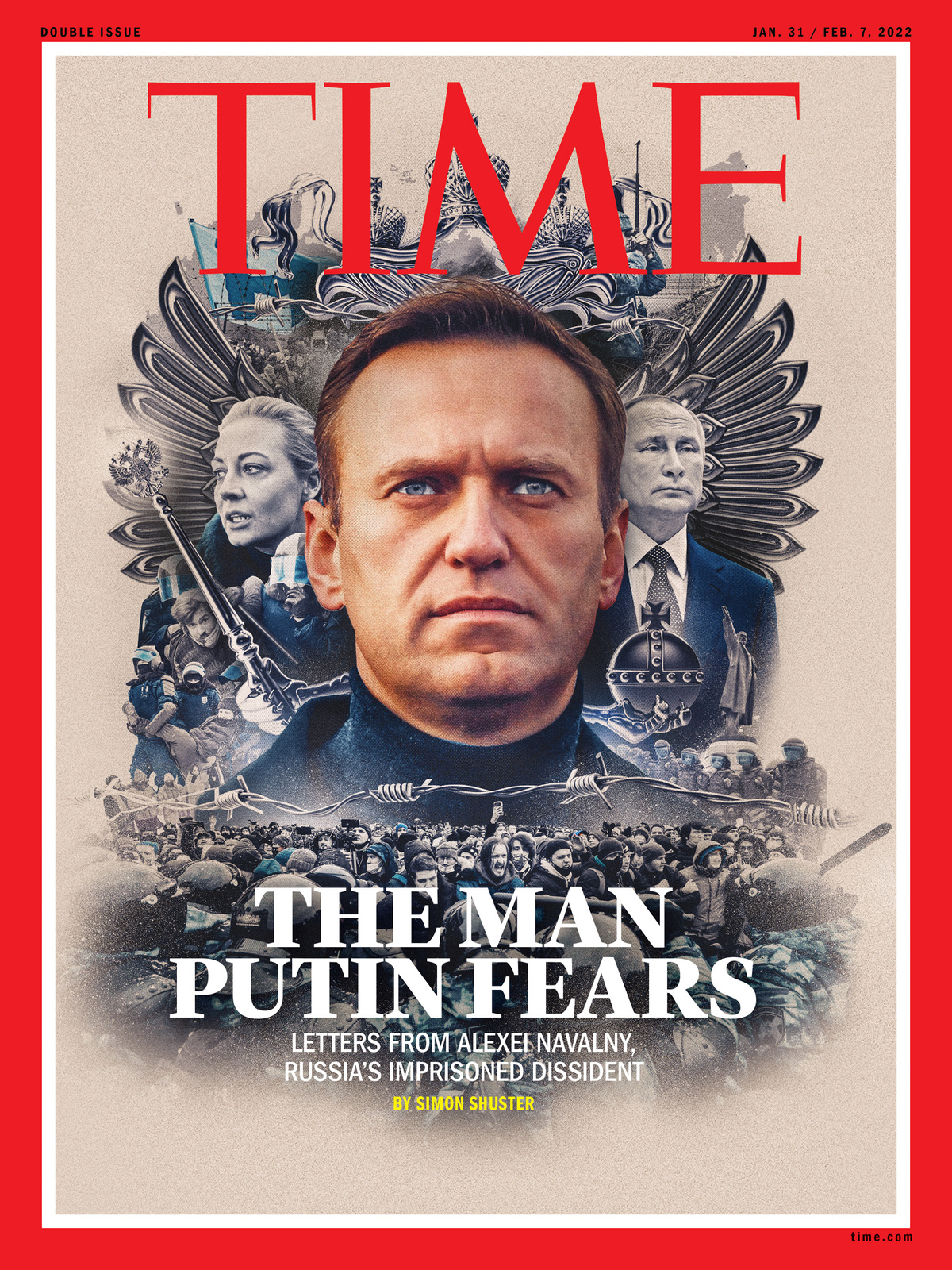 Primary image for Alexei Navalny Time Magazine Cover Poster Russian Politics Art Print 24x36 27x40