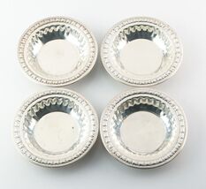 Set Di 4 Argento Sterling L Bros a Sbalzo Mini Piattini / Torta Lattine ... - $411.03