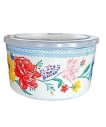 Pioneer Woman 7&quot; Dia. Stoneware Food Storage Container w/Lid ~ BRILLIANT... - €34,14 EUR