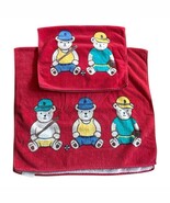 80s Kids Towel Hilasal Vintage Baseball Teddy Bear Sports Bath And Hand ... - $311.68 MXN