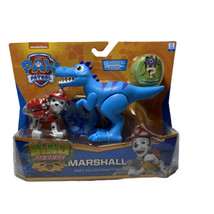Marshall Paw Patrol Dino Rescue Marshall &amp; Velociraptor Figure Set - £14.99 GBP