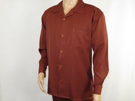 Men MONTIQUE 2pc Set Walking Leisure suit Long Sleeve Set 1641 Cognac Brown image 4