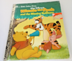 Walt Disney Winnie The Pooh and The Missing Bullhorn Little Golden Book 1975 - £2.98 GBP