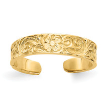 14k Flower/Scroll Toe Ring K3831 - $342.65