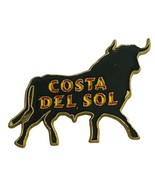 Costa Del Sol Spain Bull Vintage Souvenir Advertisement Metal Fridge Magnet - €12,89 EUR