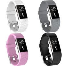  For Fitbit Charge 2 Strap Replacement Silicone Watch Band Fitness Wrist... - £4.68 GBP