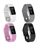  For Fitbit Charge 2 Strap Replacement Silicone Watch Band Fitness Wrist... - £4.73 GBP