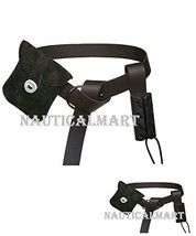 NAUTICALMART Medieval Renaissance Ring Belt, Suede Pouch and Sword Frog 3 Piece  - £78.34 GBP