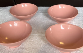 (4) Vintage Boonton Ware Melmac Melamine Pink Berry Desert Bowls - USA #3303-10 - £13.68 GBP