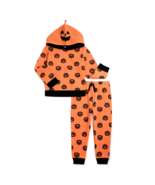 new Way To Celebrate 2 pc HALLOWEEN Hooded Outfit Set sz 5T unisex pumpk... - $14.75