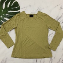 Bitte Kai Rand Womens Top Size S Olive Green Long Sleeve Square Neck Stretch - £15.56 GBP