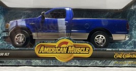 Ford F-150 XLT Pickup Truck Die Cast 1:18 Scale Blue American Muscle 1997 - £43.59 GBP