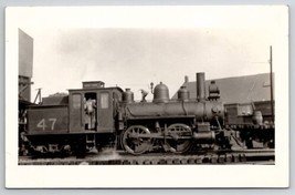 RPPC Boston And Maine Locomotive 47 At Massachusetts Railroad Photo Postcard W28 - £11.22 GBP