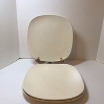 Pottery Barn 3 Dinner Plates Chargers Luna Sand Beige 11.5&quot; Square - $19.79