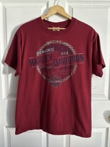 Harley Davidson Men&#39;s Iowa State Football Short Sleeve T-Shirt Red Medium - $16.95