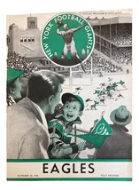 Philadelphia Eagles Contre New York Géants Novembre 20 1955 Jeu Programme - £46.40 GBP
