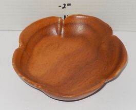 Vintage MCM Monkey Pod Wood Decorative Scallop Bowl Portugal - $24.70